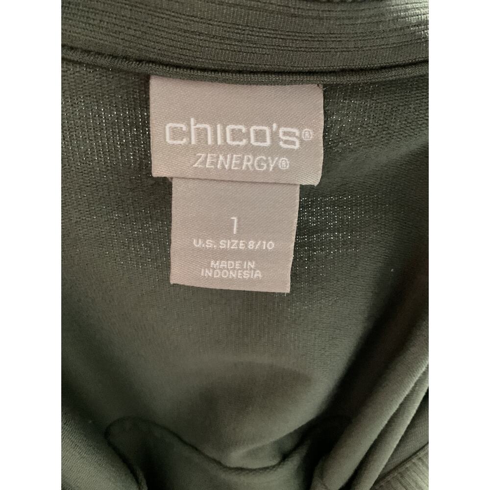 Chico's Green Solid Blouse - image 3